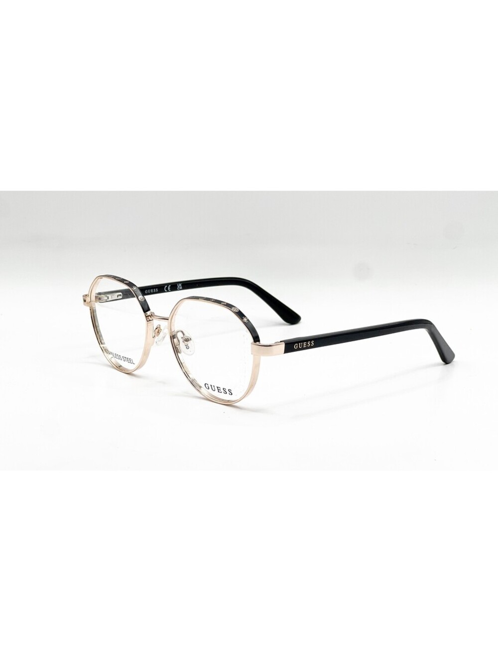 Guess Gu50124 005 Shiny Deep Gold Authentic Eyeglasses 51-16-140